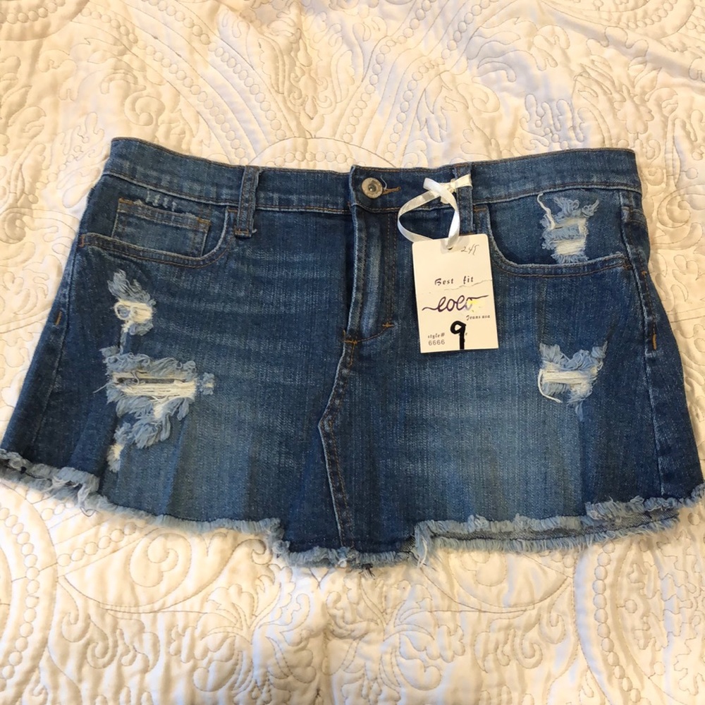 JUNIORS DENIM SKIRT
